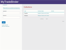 Tablet Screenshot of mytradebinder.com